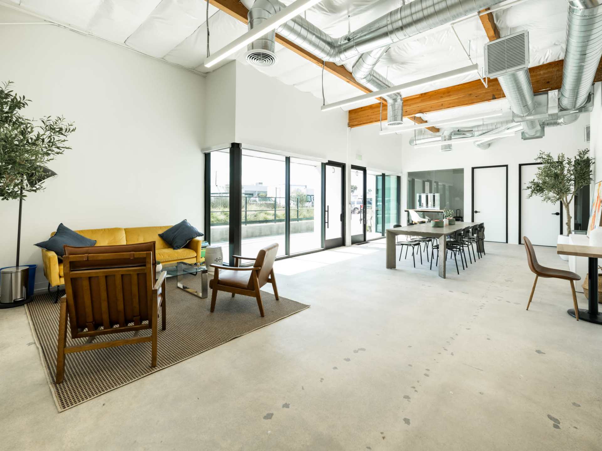 Seating area with sofa